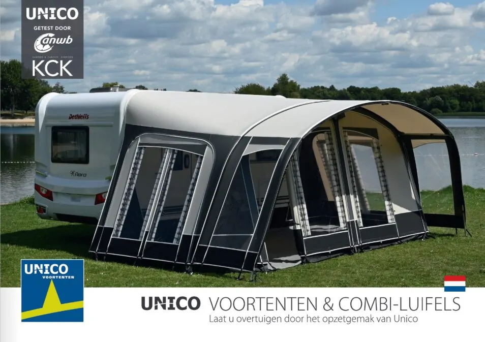 Unico voortenten & Combi-luifels overzicht